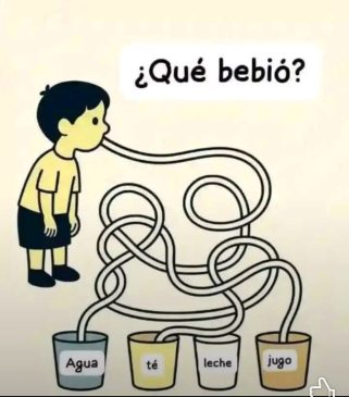 acertijo niño que bebe